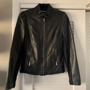 Express Black Faux Leather Jacket